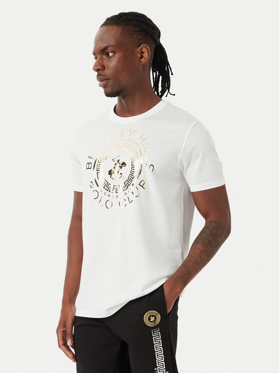 Beverly Hills Polo Club Beverly Hills Polo Club Camiseta M1342 Blanco Regular Fit