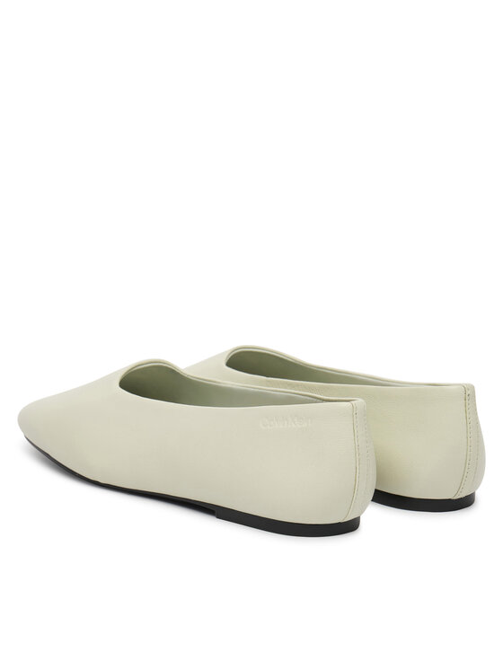 Calvin Klein Ballerine Calvin Klein Round Ballerina Lth HW0HW02943 Bianco
