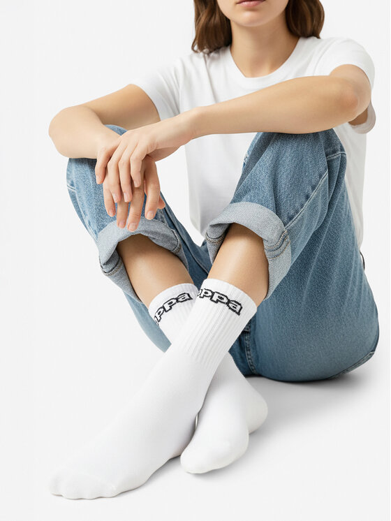 Kappa Довгі шкарпетки Kappa CEO_KR_KAPPA_ 004_W_AW25 Білий