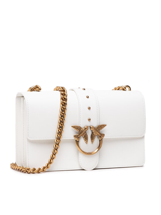 PINKO Rankinė Pinko Love Classic Icon Simply 4 C AI 21-22 PLTT 1P22A6 Y6XT Balta