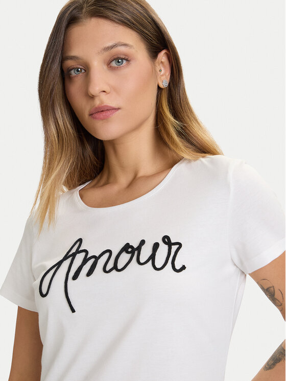 Morgan Morgan Camiseta 252-DMIO Blanco Slim Fit