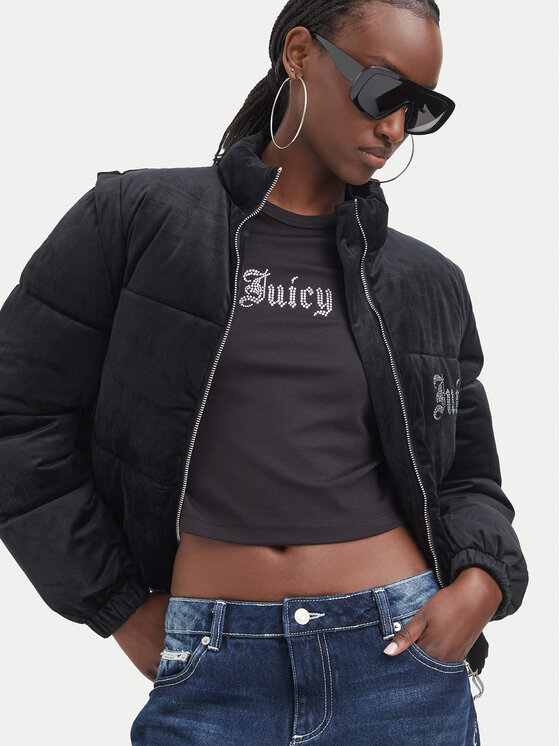 Juicy Couture Juicy Couture Žieminė striukė JCOGL226552 Juoda Regular Fit