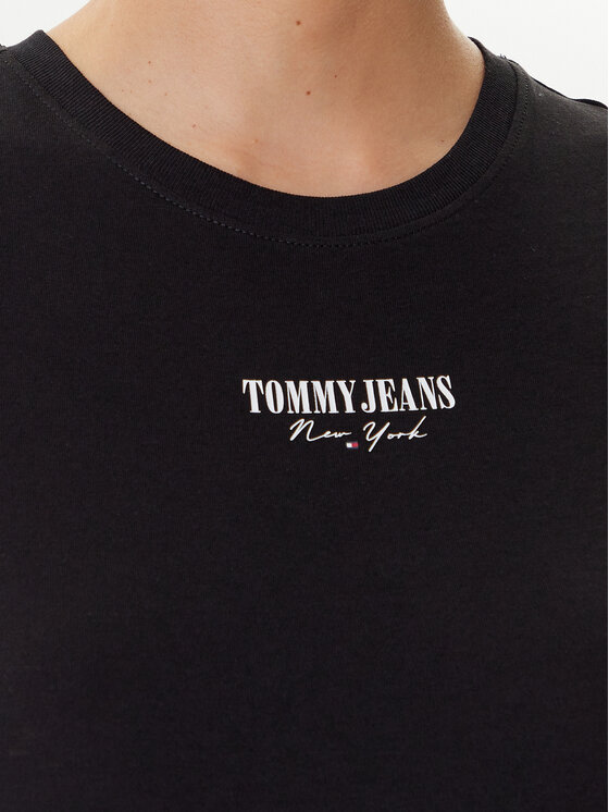 Tommy Jeans Tommy Jeans Majica Essential DW0DW20913 Črna Slim Fit