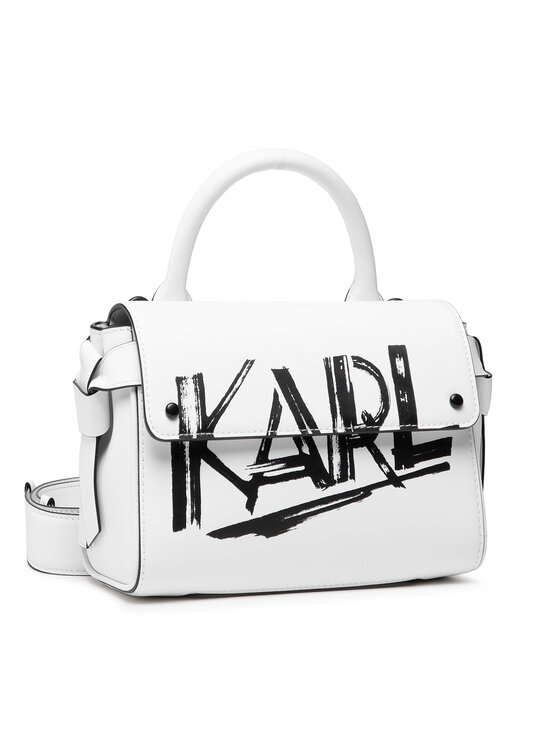 KARL LAGERFELD Ročna torba KARL LAGERFELD 216W3007 Bela