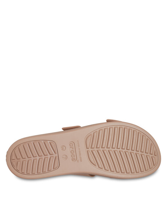 Crocs Klapki Crocs Brooklyn Low Wedge Sandal W 207431 Beżowy