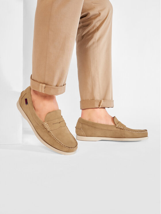 Sebago Mokaszin Sebago Dan Boat Flesh Out 7111MSW Bézs
