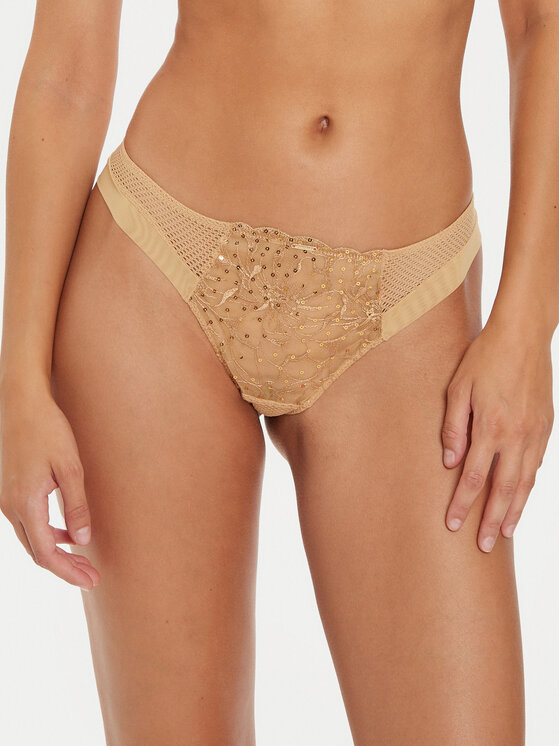 Chantelle Chantelle Tangas Fleurs Si C12Q90 Beis