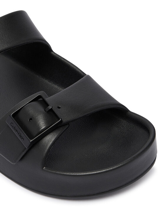 Calvin Klein Klapki Calvin Klein Ergon Eva Double Bar Sandal HM0HM02116 Czarny