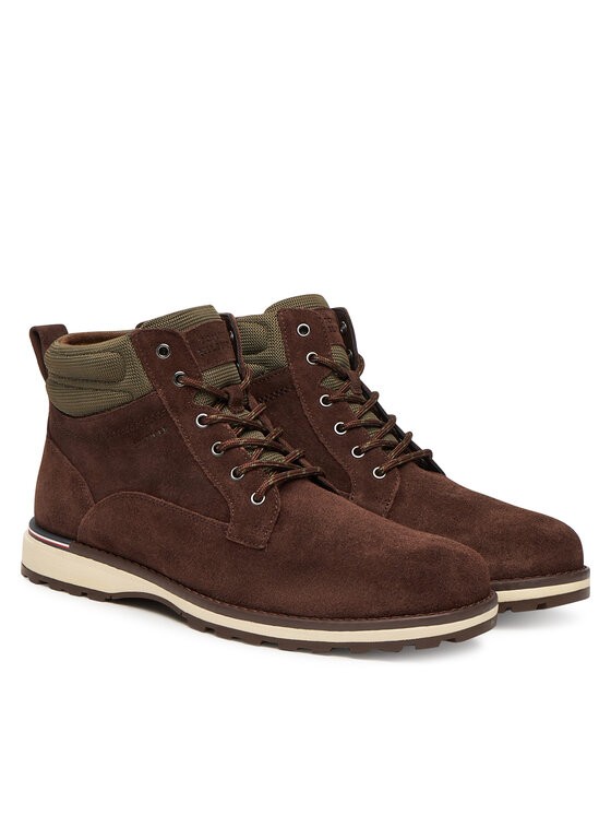 Tommy Hilfiger Зимни обувки Tommy Hilfiger Corporate W FM0FM05605 Кафяв