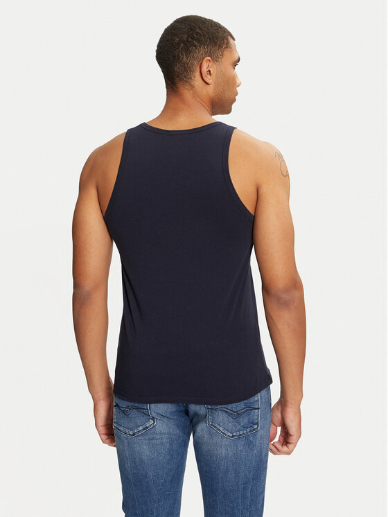 Versace Versace Майка AUU01012 1A1001 Cиній Regular Fit