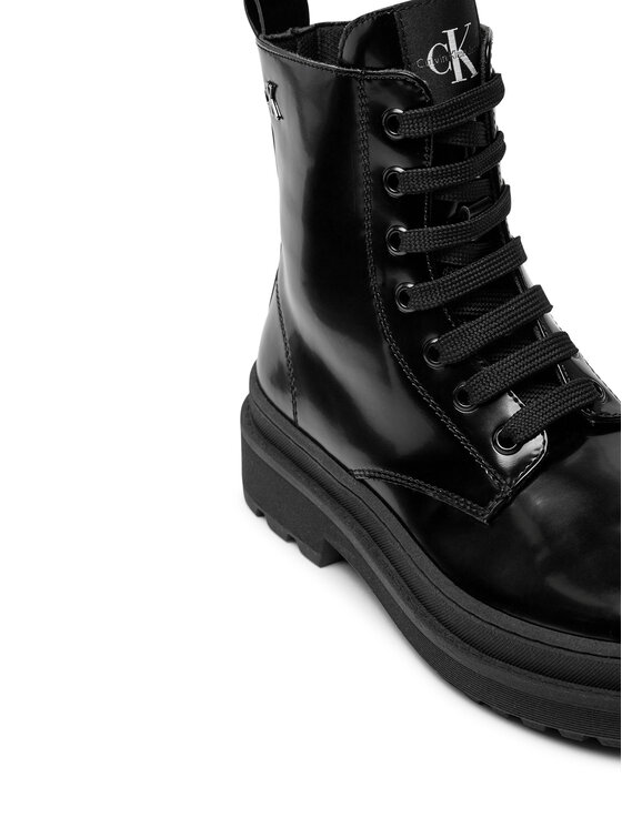 Calvin Klein Jeans Turistická obuv Calvin Klein Jeans Lace-Up Bootie V4A5-81031-1453 S Černá