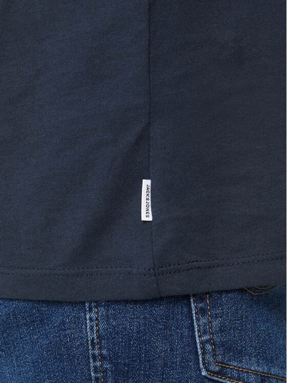 Jack & Jones Jack & Jones Marškinėliai Orrganic Basic 12156101 Tamsiai mėlyna Slim Fit