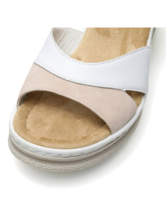 Rieker Sandali Rieker 67702-80 Bianco