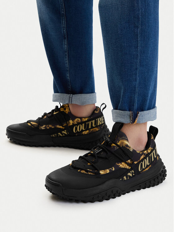 Versace Jeans Couture Снікерcи Versace Jeans Couture 80YA3SN2 Чорний