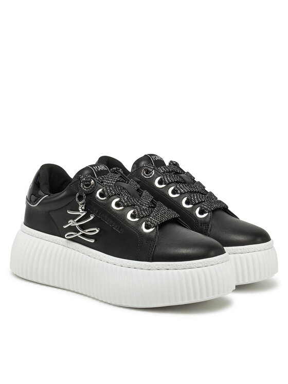 Sneakers KARL LAGERFELD Kreeper Lo KL42376A Negru | Epantofi.ro