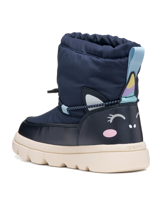Geox Μπότες Χιονιού Geox J Willaboom Girl B Abx J66HWD 0FUNF C4243 S Σκούρο μπλε