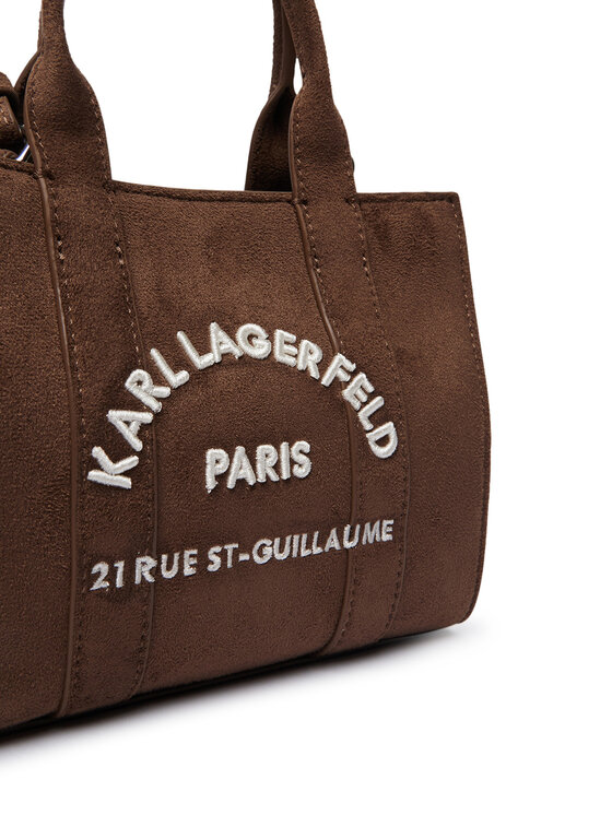 KARL LAGERFELD Torbica KARL LAGERFELD B4W30374 Tamno smeđa