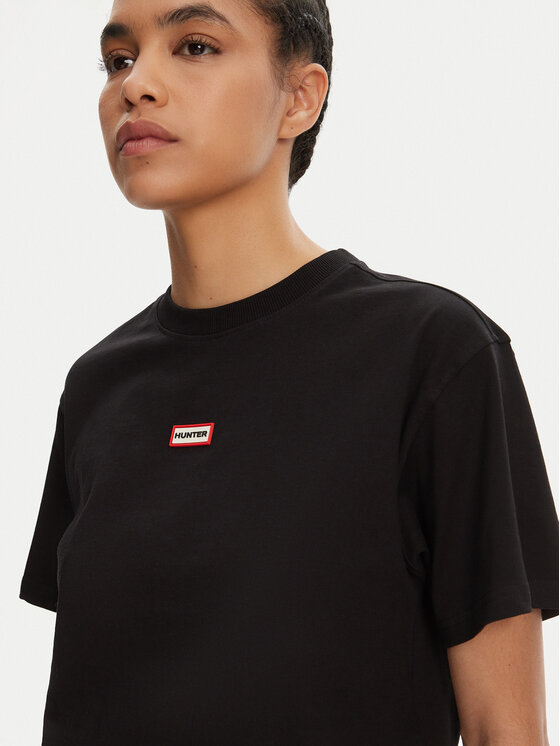 Hunter Hunter Футболка Leona HARW0070251 Чорний Boxy Fit
