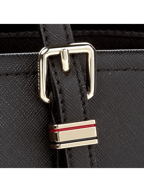 Tommy Hilfiger Rankinė Tommy Hilfiger Honey Med Tote AW0AW04547 Juoda