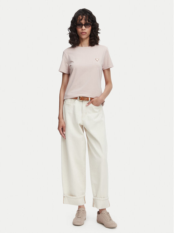 Guess Guess Футболка V4YI09 J1314 Світло-рожевий Regular Fit