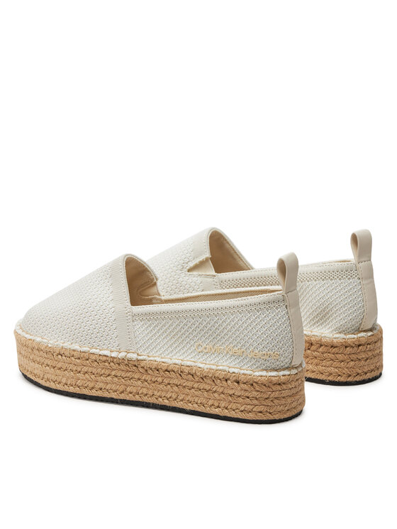 Calvin Klein Jeans Espadrilles Calvin Klein Jeans Platform Espadrille Uc YW0YW01377 Écru