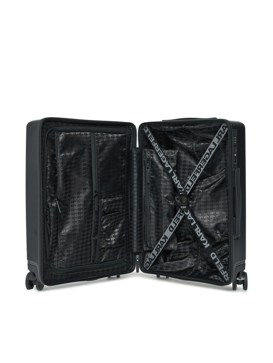 KARL LAGERFELD Kabínový kufor KARL LAGERFELD A1W30421 Čierna