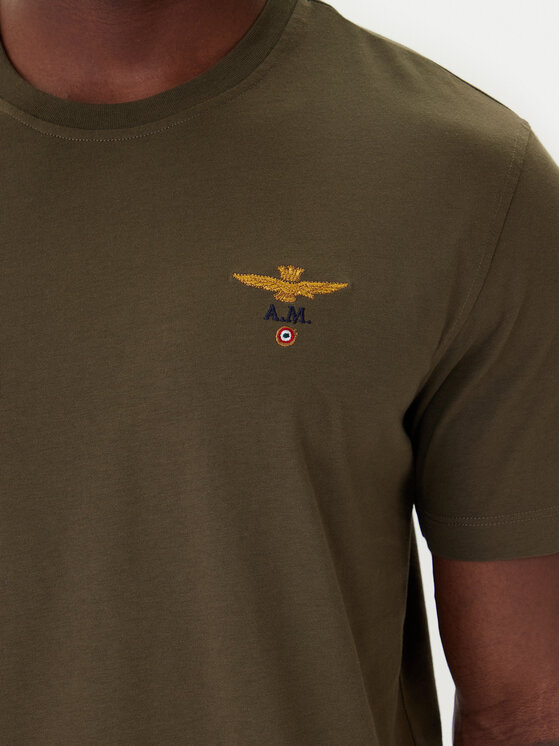 Aeronautica Militare Aeronautica Militare Camiseta 261TS1580UJ00372 Verde Regular Fit