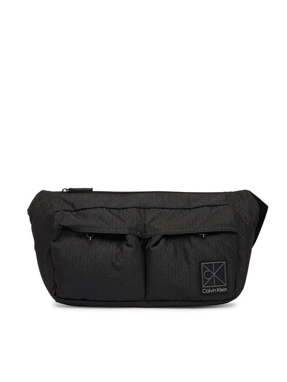 Calvin Klein Borsetă Calvin Klein Utility Emblem Sling Waistbag LV04D3341G Negru