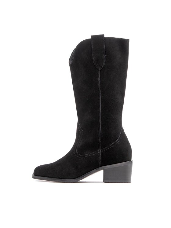 Simple Kovbojské topánky Simple SL-44-02-000113 Čierna