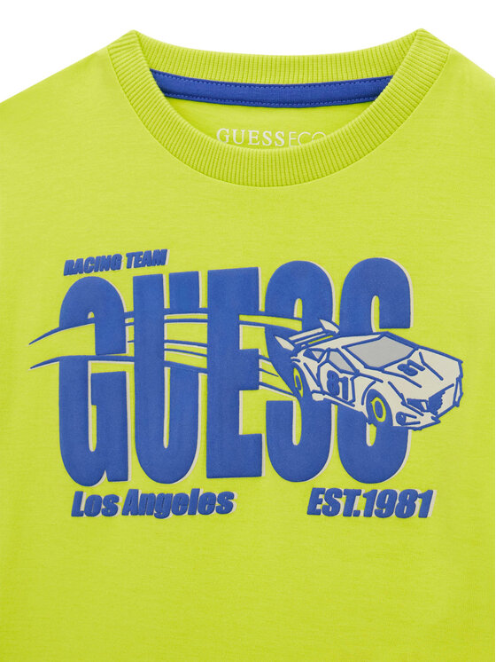 Guess Guess Camiseta N6RI00 K8HM4 Verde Regular Fit
