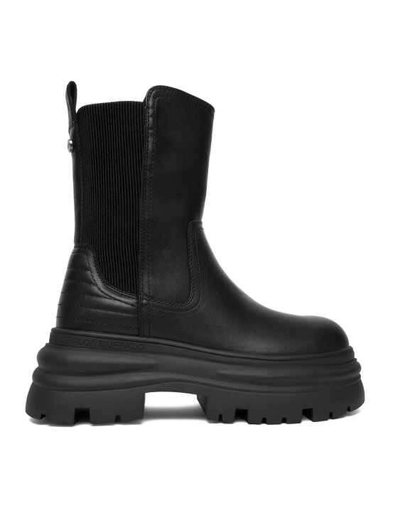 Buffalo Členková obuv s elastickým prvkom Buffalo Dione Chelsea Mid 1270128 Čierna