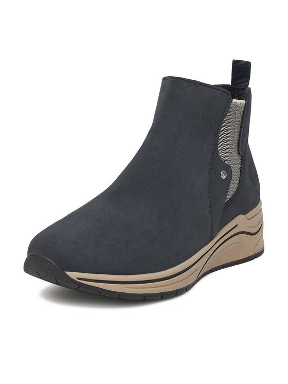 Rieker Botki Rieker CEO-N9561-14 Granatowy