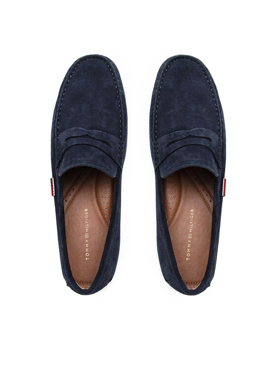 Tommy Hilfiger Mocassini Tommy Hilfiger Classic Suede Penny Loafer FM0FM02725 Blu scuro