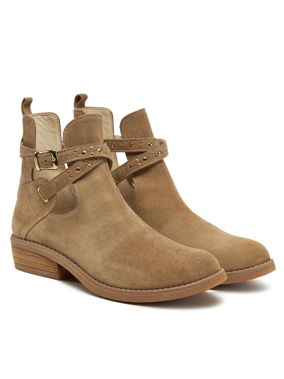 TWINSET Bokacsizma TWINSET 251GCJ030 Bézs