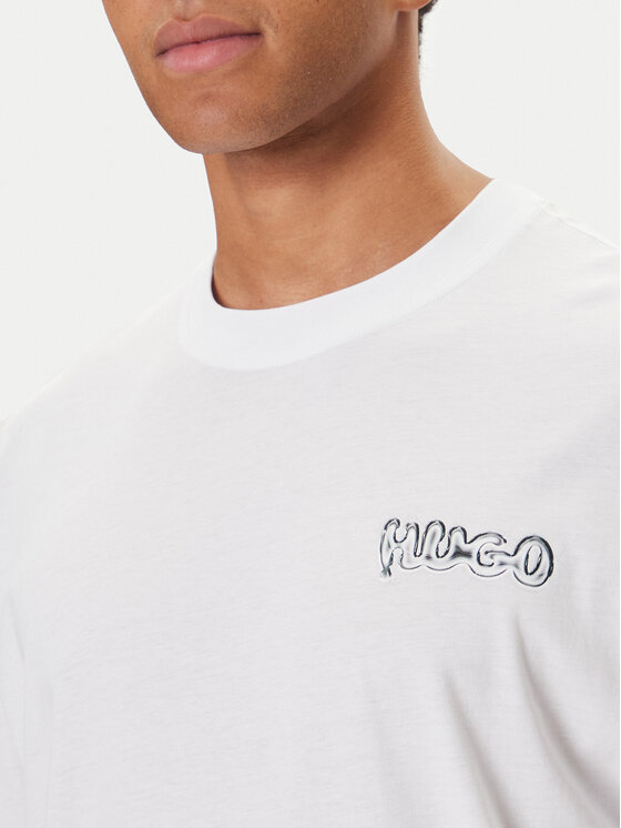 HUGO HUGO Camiseta Nyrotee 50549769 Blanco Loose Fit