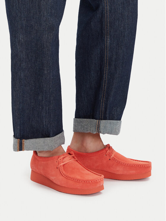 Clarks Туфлі Clarks WallabeeEVOSh 26181403 Кораловий