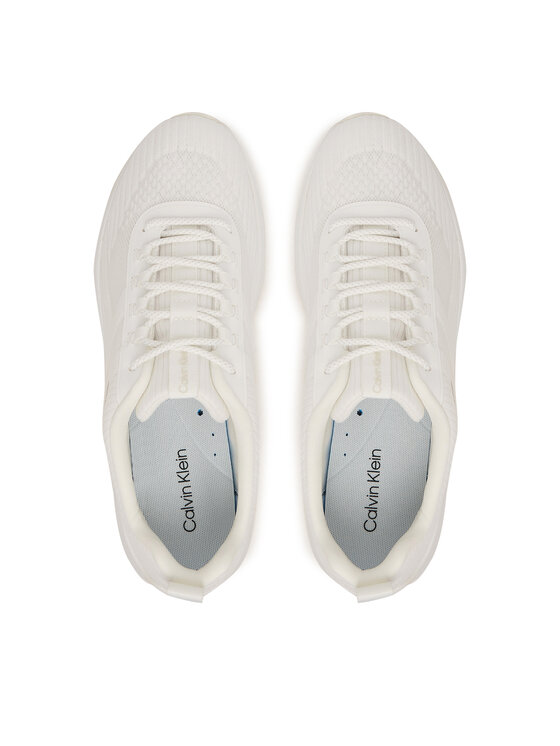 Calvin Klein Αθλητικά Calvin Klein Andrea - Chunky Ck Stripe Runner Trainers HM0HM02158 Λευκό