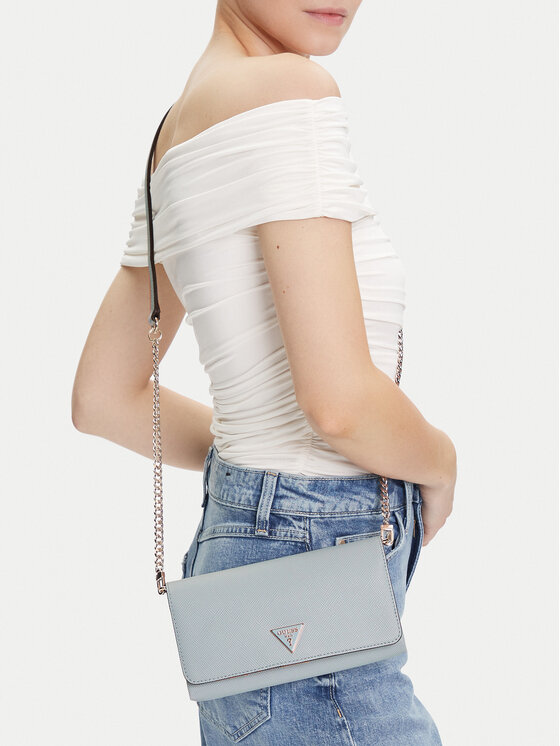 Guess Kabelka Guess Noelle II Mini HWZG96 72750 Světle modrá