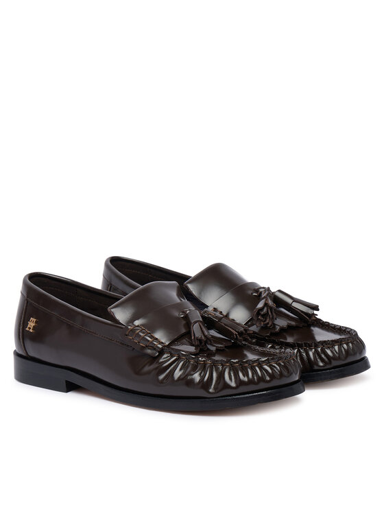 Tommy Hilfiger Loferi Tommy Hilfiger Tassel Abrasivato FW0FW09460 Tumši brūna