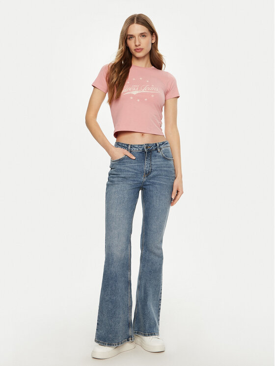 Guess Jeans Guess Jeans Футболка W5RI59 J1314 Рожевий Regular Fit