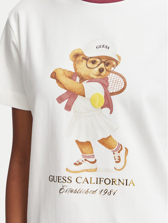 Guess Guess Camiseta V6BI14 K6742 Blanco Regular Fit