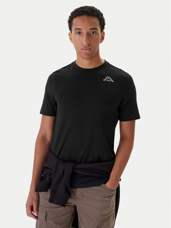 Kappa Kappa Conjunto de camisetas Logo Myrto 322563W Negro Regular Fit