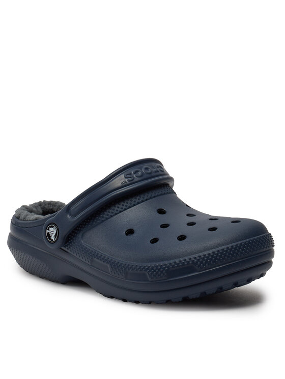 Crocs Шльопанці Crocs Classic Lined Clog 203591 Cиній
