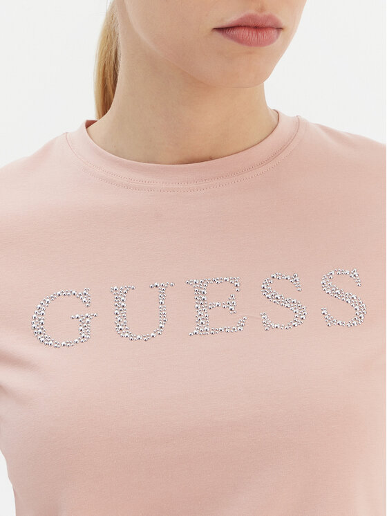 Guess Guess Футболка V6RI20 J1314 Рожевий Regular Fit