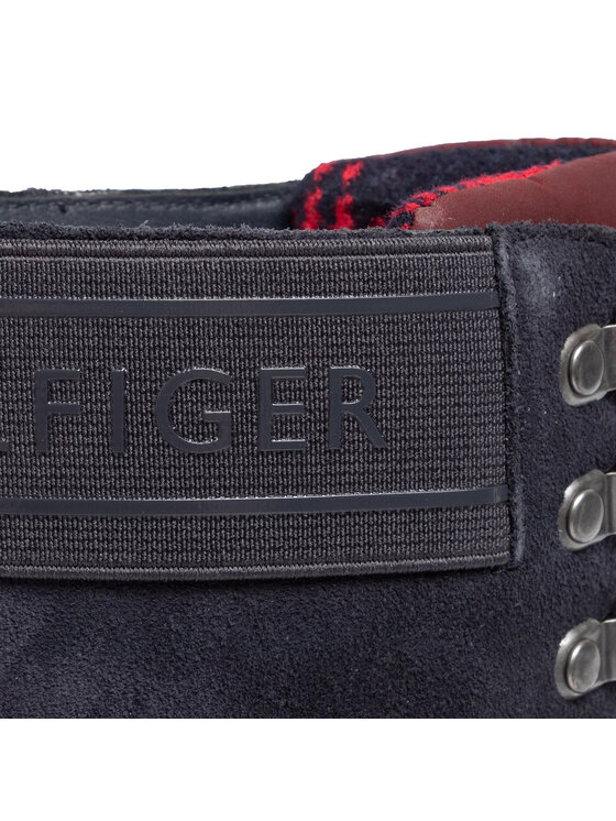 Tommy Hilfiger Bakancs Tommy Hilfiger Sporty Qutdoor Mid Heel Lace Up FW0FW04341 Sötétkék