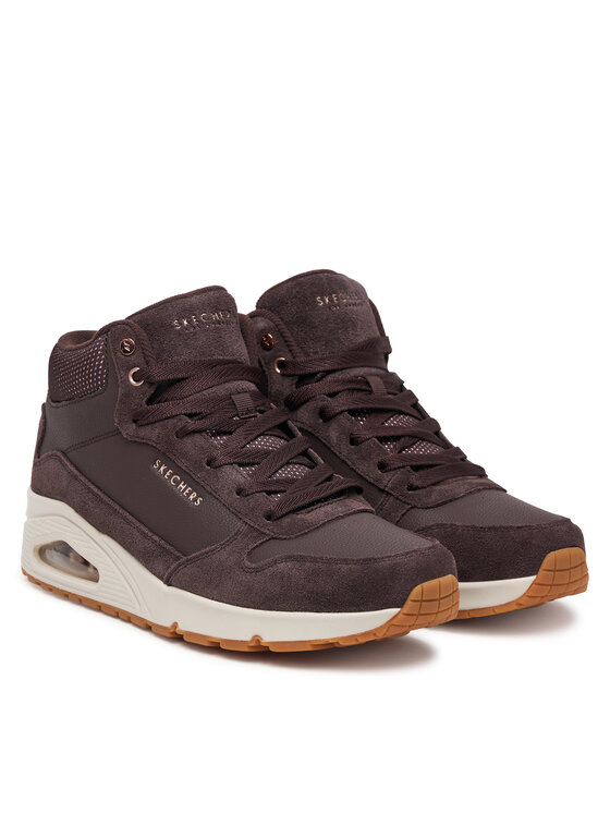 Skechers Sneakersy Skechers Uno - Stacre Shine 177181/CHOC Brązowy