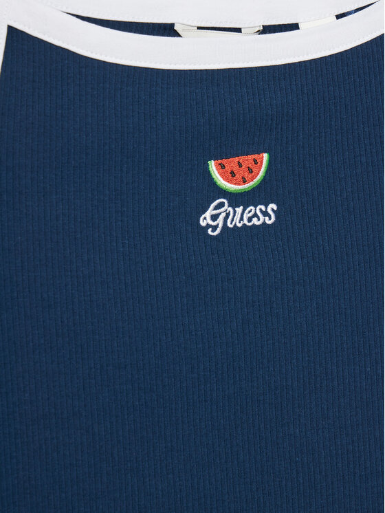 Guess Guess Felső J5GI07 KCU20 Kék Slim Fit