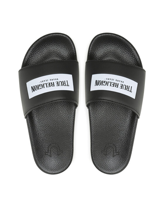 True Religion Şlapi True Religion TRSLIDE026 Negru