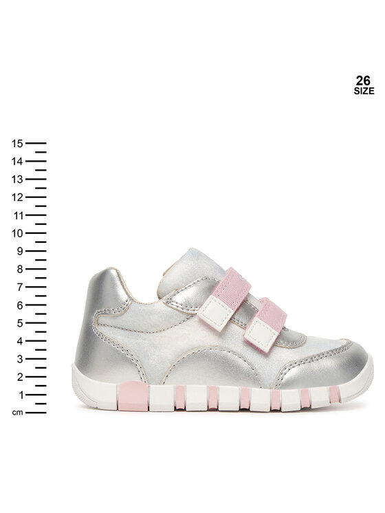 Geox Sneakersy Geox B Iupidoo Girl B3558A 0AS54 C0566 Srebrny