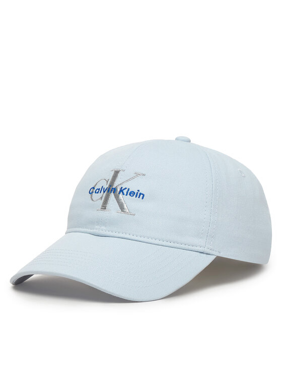 Calvin Klein Cappellino Calvin Klein Monologo Embroidery Baseball Hat LV04K5026G Celeste